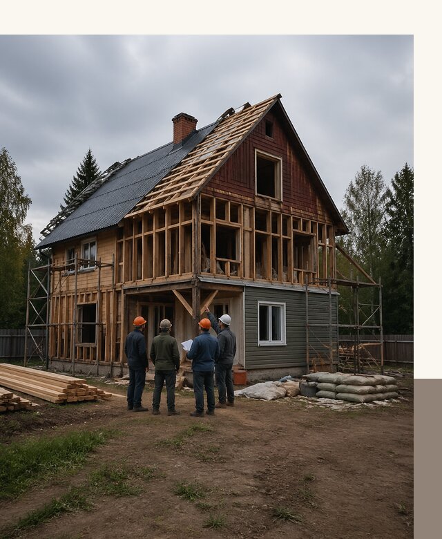 Реконструкция дачного дома в Ступине под ключ с проектом