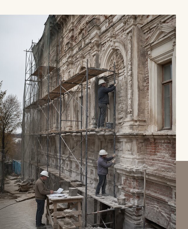 Реставрация объектов культурного наследия под ключ в Ступине