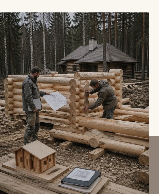 Проектирование и строительство домов из бревна в Ступине